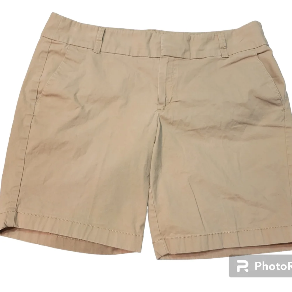 J Crew Womens Chino Shorts Khaki Cotton Flat Front 12